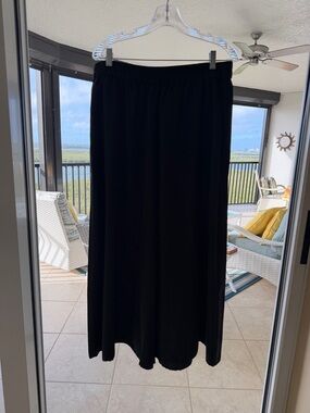 Sold as a set. Eileen Fisher Black Wide-Leg Culotte Pants and Tank Top